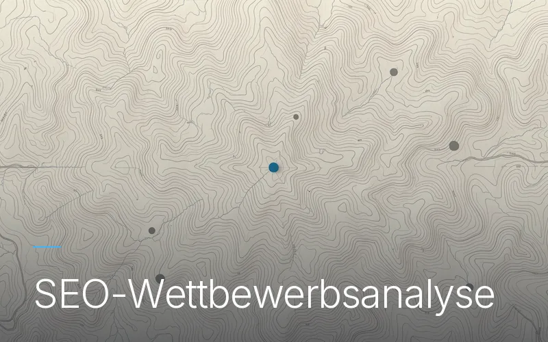 Eine Karte des Schlachtfelds aus der Vogelperspektive mit markierten Positionen — Sinnbild für die SEO-Wettbewerbsanalyse vor dem Angriff